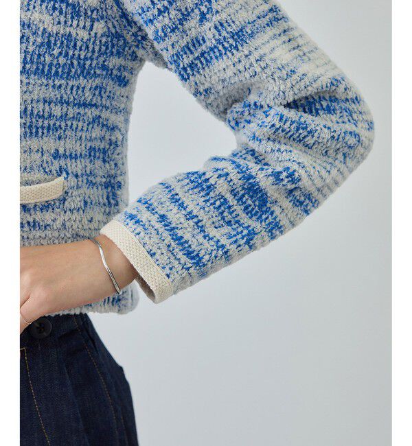 ROPE「ツイードニットショート丈カーディガン/イージーケア」|カーディガン|