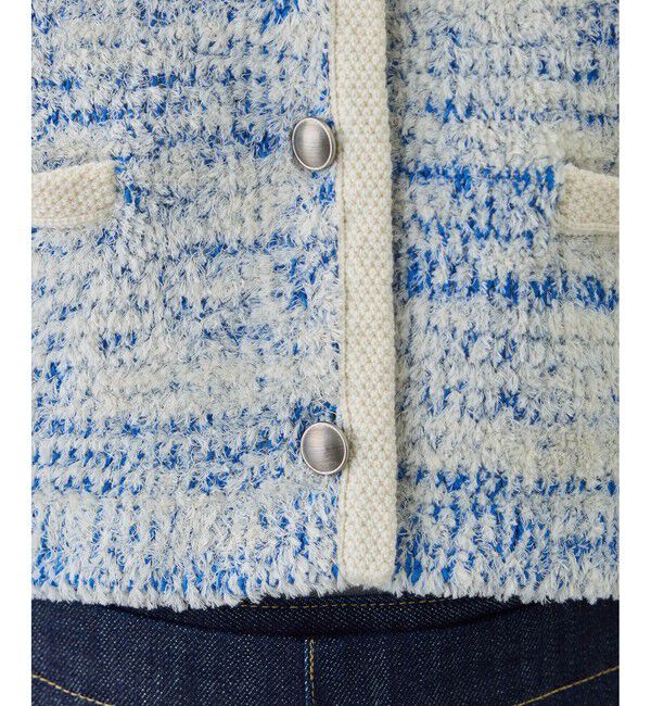 ROPE「ツイードニットショート丈カーディガン/イージーケア」|カーディガン|