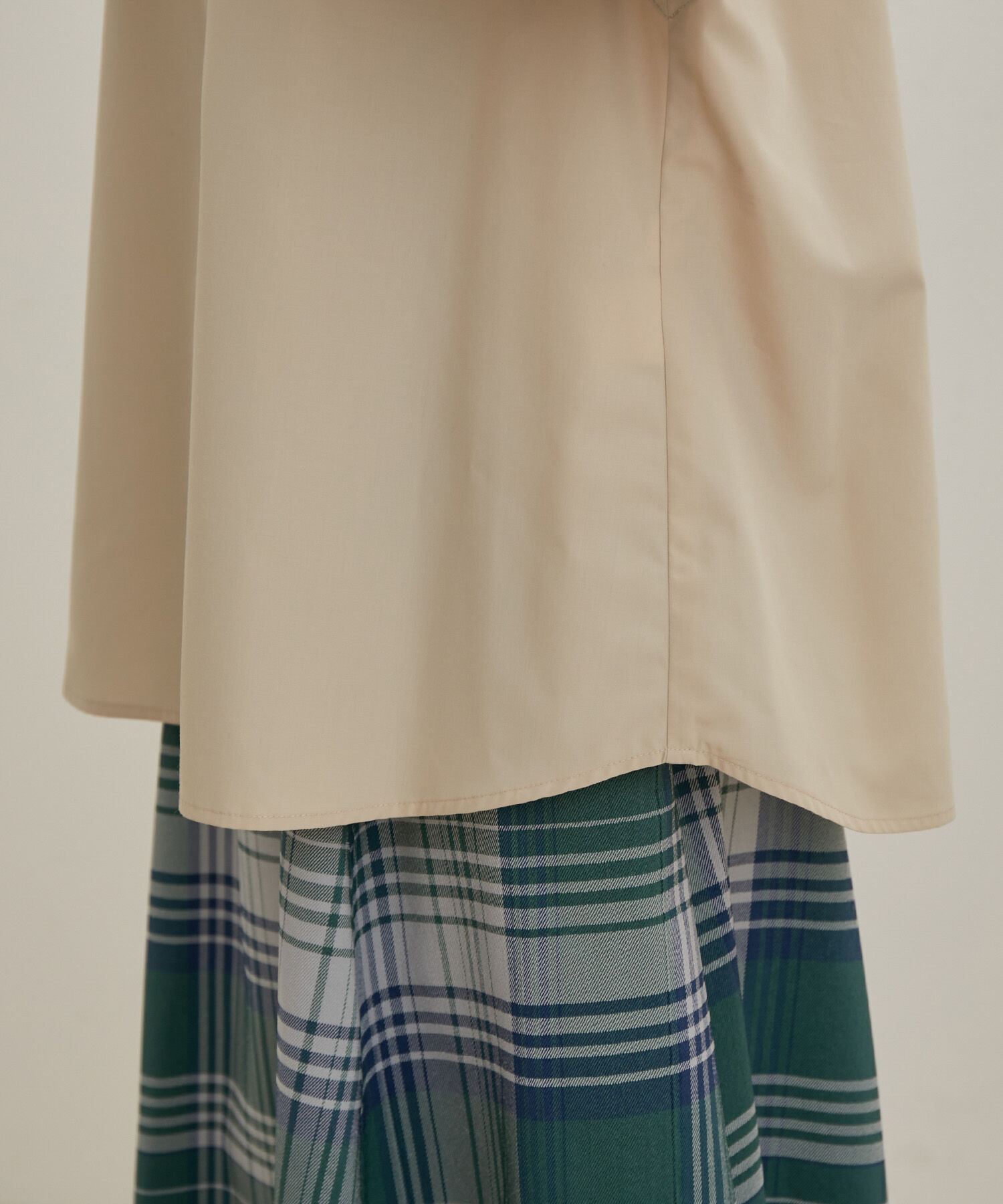 VIS「【洗える】無地＆ストライプ袖取り外しダブルポケットシャツ」|シャツ・ブラウス|