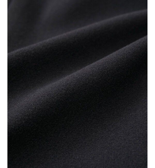 VIS「【静電気防止】ステン&スタンドカラージャージメルトンミドル丈コート」|ステンカラーコート|