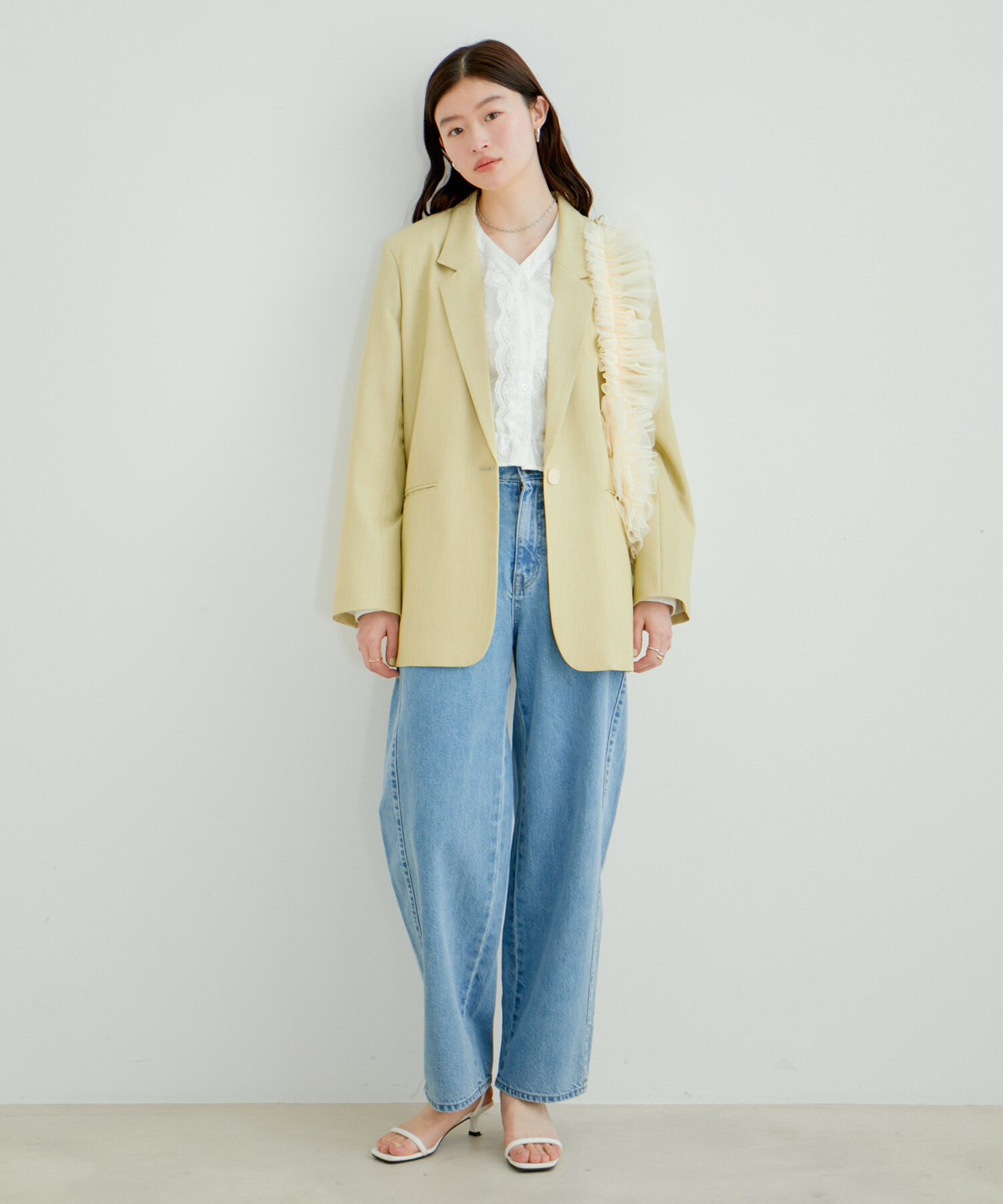 VIS「オーバーサイズシングルジャケット」|テーラードジャケット|