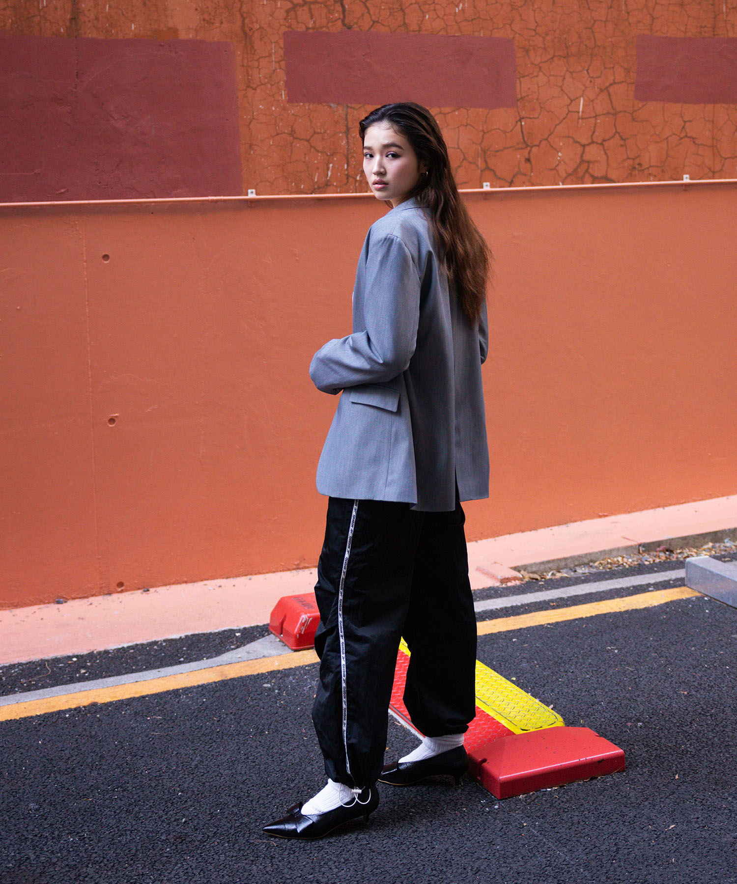 VIS「オーバーサイズシングルジャケット」|テーラードジャケット|