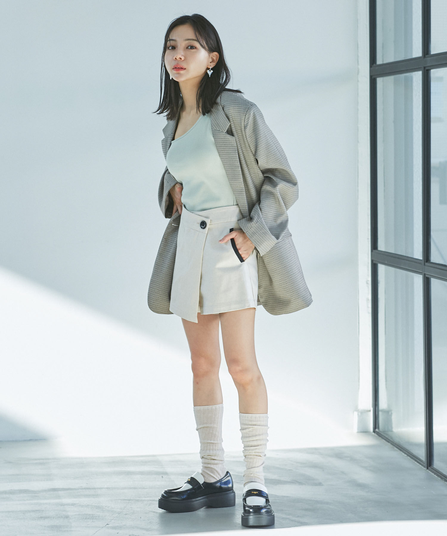 VIS「オーバーサイズシングルジャケット」|テーラードジャケット|