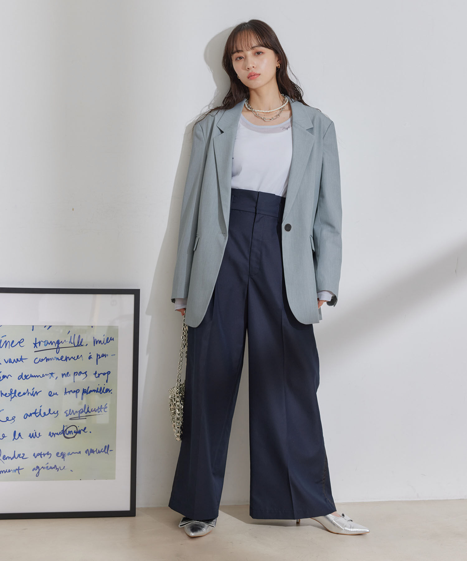 VIS「オーバーサイズシングルジャケット」|テーラードジャケット|