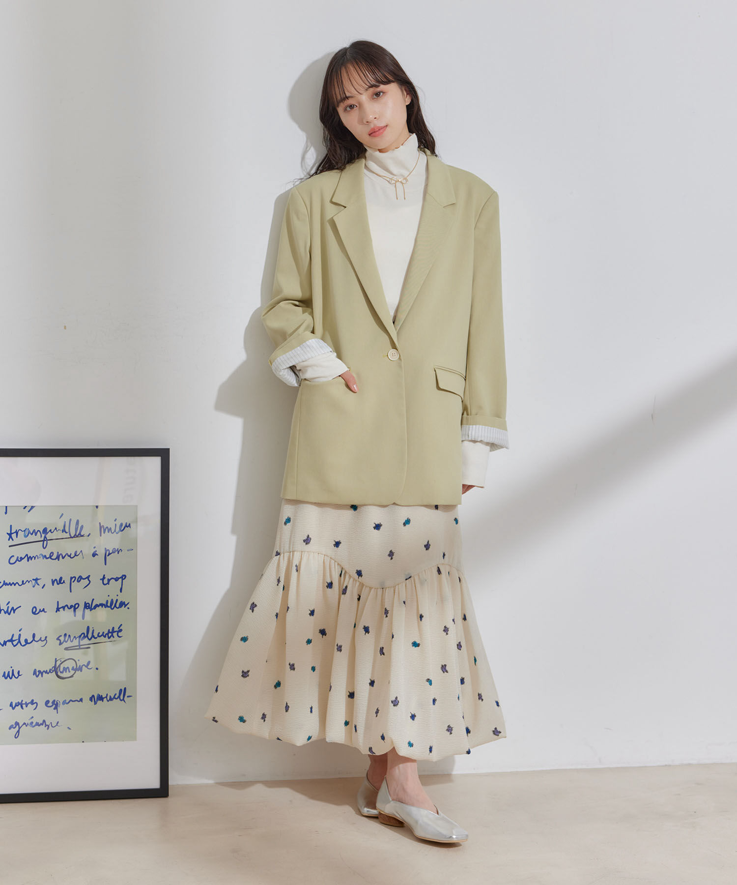 VIS「オーバーサイズシングルジャケット」|テーラードジャケット|