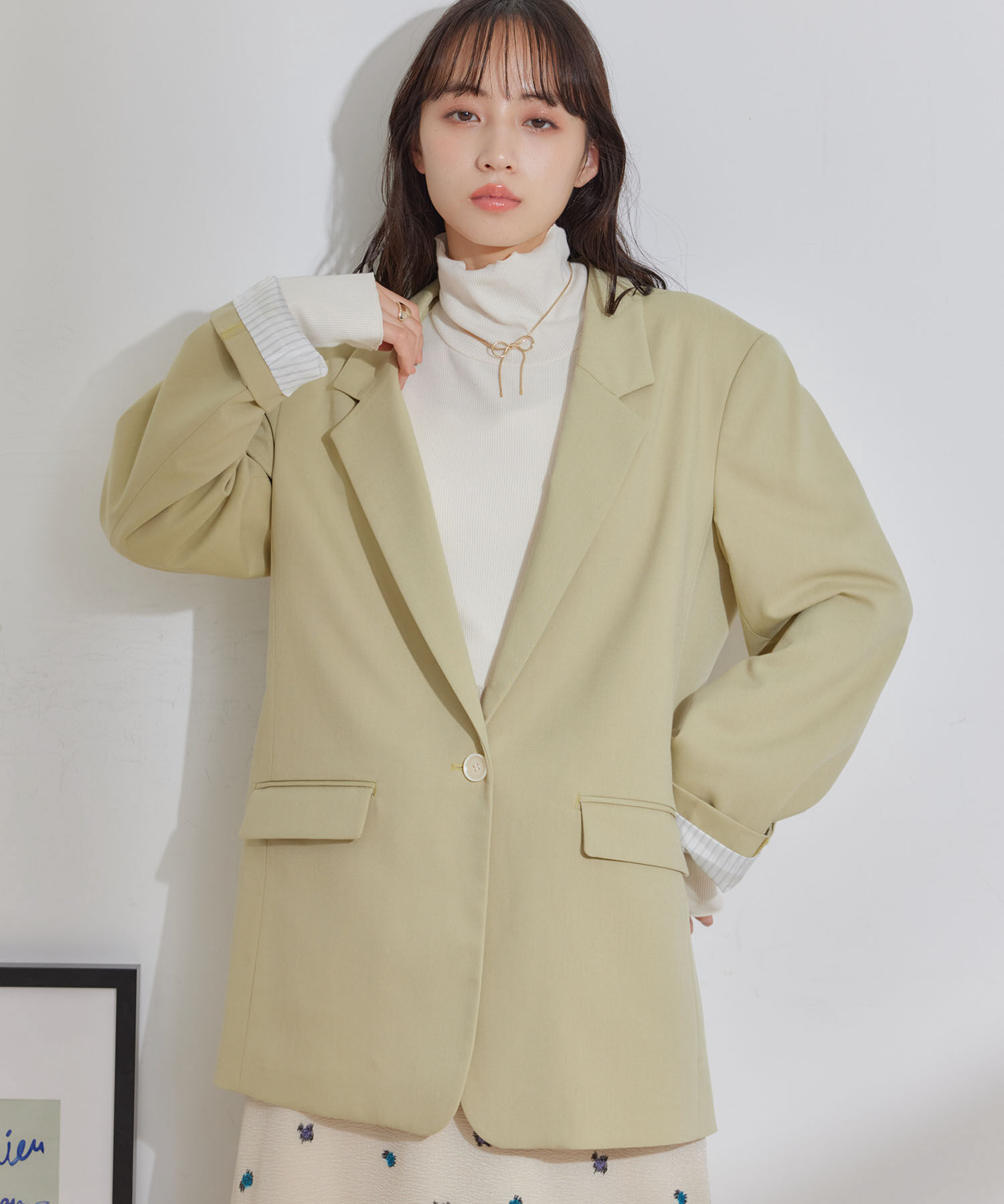 VIS「オーバーサイズシングルジャケット」|テーラードジャケット|