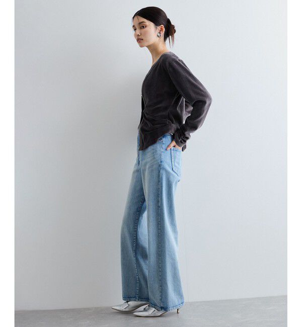 VIS「【Miller】VIS別注モデルベロアボタンアップカーディガン【洗える】」|カーディガン|