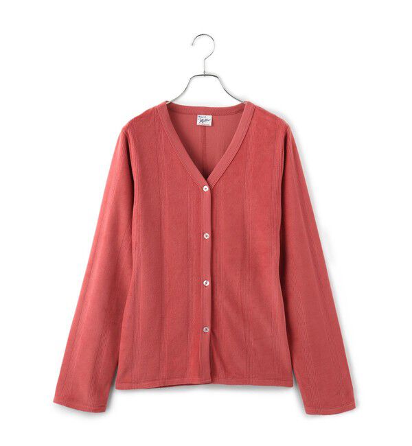 VIS「【Miller】VIS別注モデルベロアボタンアップカーディガン【洗える】」|カーディガン|