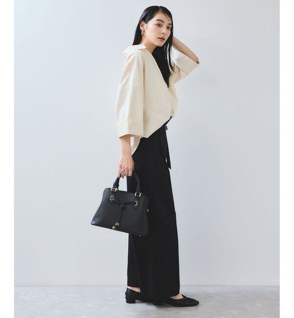 VIS「【WEB限定】スキッパーワイドスリーブシャツ/通勤対応」|シャツ・ブラウス|