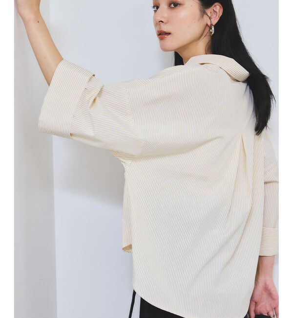 VIS「【WEB限定】スキッパーワイドスリーブシャツ/通勤対応」|シャツ・ブラウス|