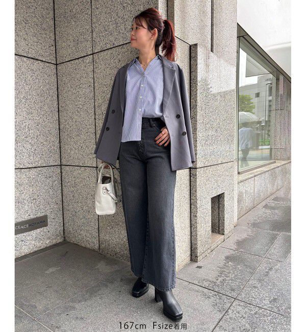 VIS「【WEB限定】スキッパーワイドスリーブシャツ/通勤対応」|シャツ・ブラウス|