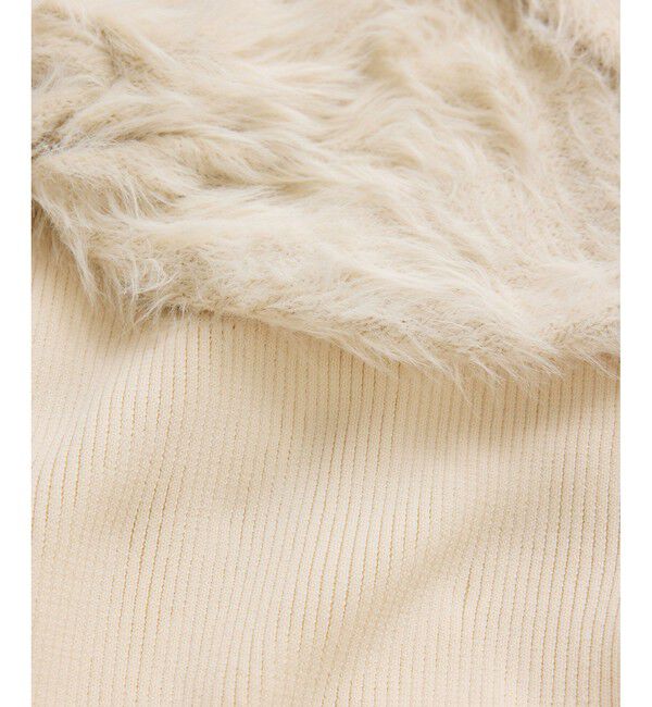 VIS「ねじりショートトップス付きロングニットワンピース/イージーケア」|ワンピース|