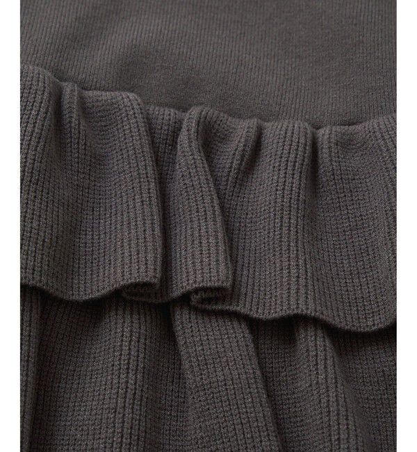 VIS「ティアードペプラムニットカーディガン」|カーディガン|