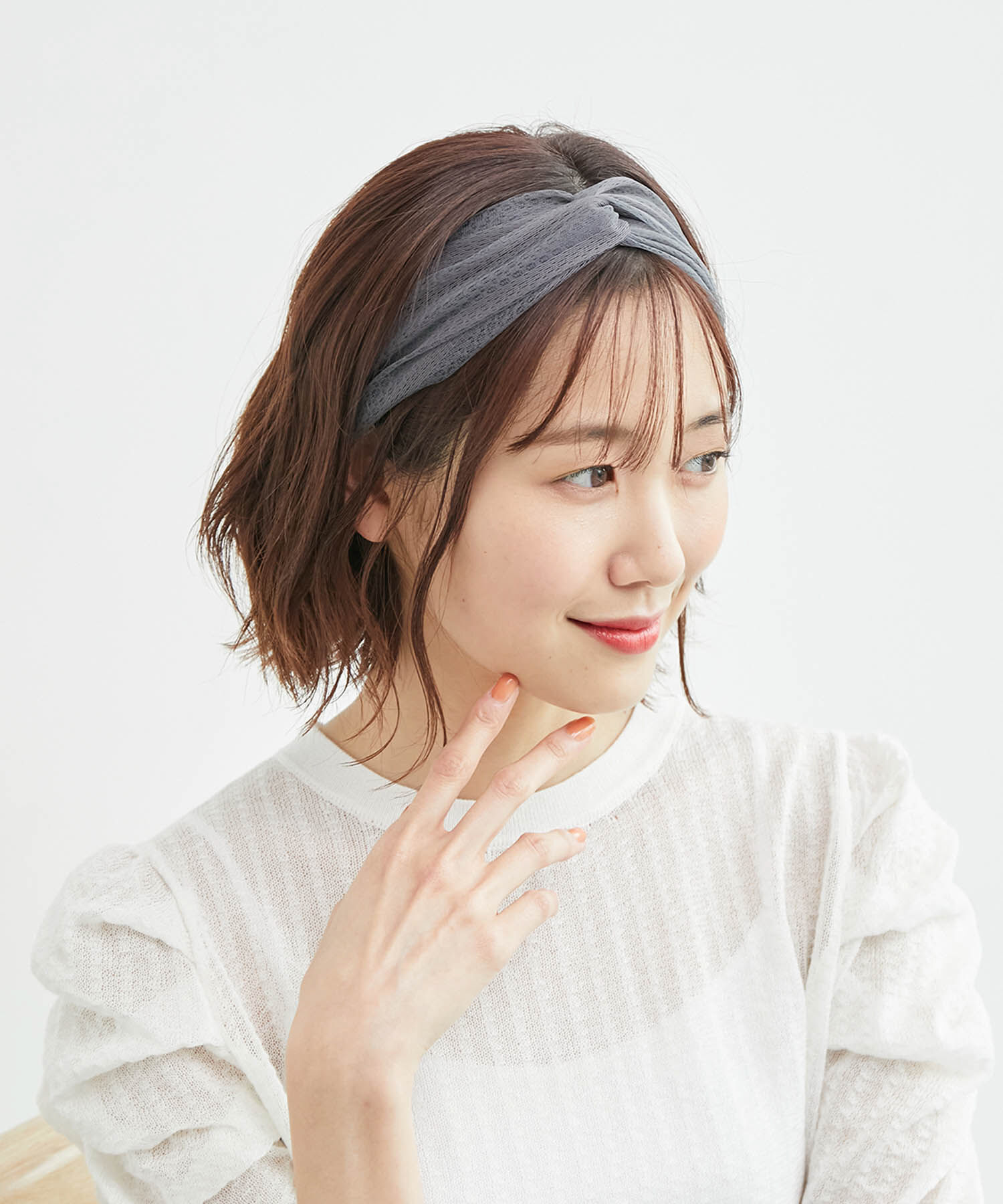 ROPE PICNIC PASSAGE「オーガンジーレースヘアターバン」|ヘアバンド|