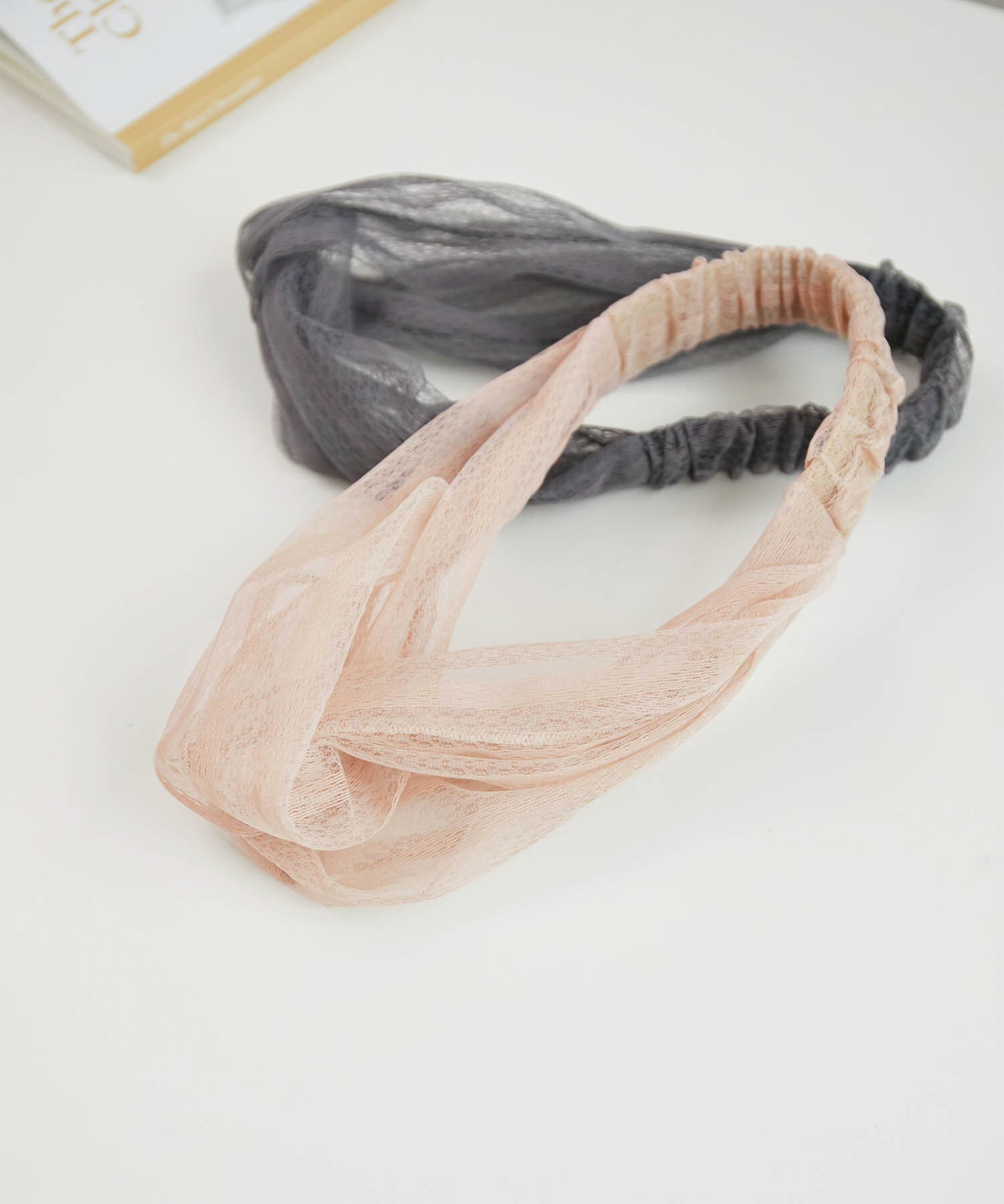 ROPE PICNIC PASSAGE「オーガンジーレースヘアターバン」|ヘアバンド|ベージュ系(28)