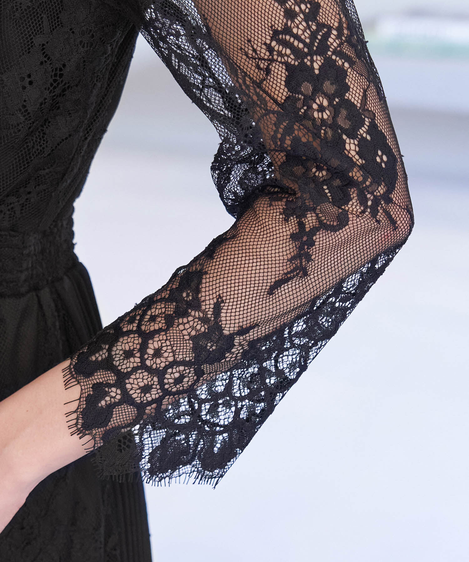 Rope&rsquo;Picnic「【一部店舗限定】【Mon E&rsquo;toile/モンエトワール】プリーツコンビレースDress」|ドレス|