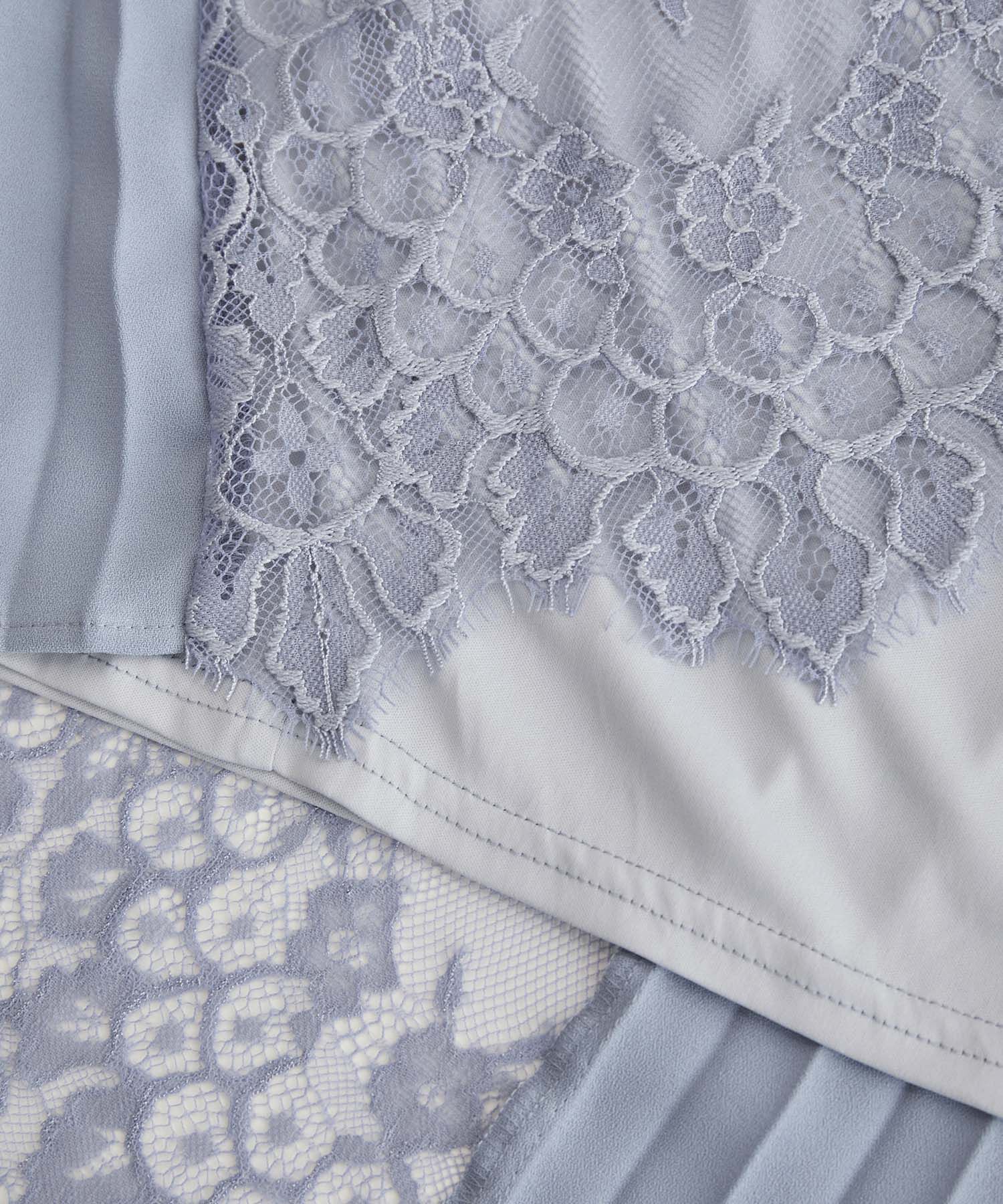 Rope&rsquo;Picnic「【一部店舗限定】【Mon E&rsquo;toile/モンエトワール】プリーツコンビレースDress」|ドレス|