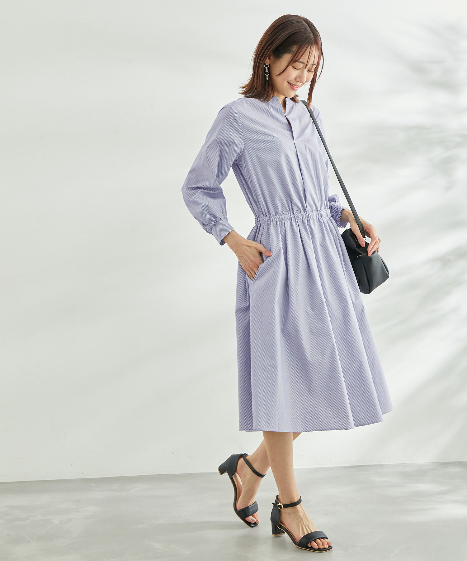 Rope&rsquo;Picnic「着丈が選べる/ストライプワンピース」|ワンピース|