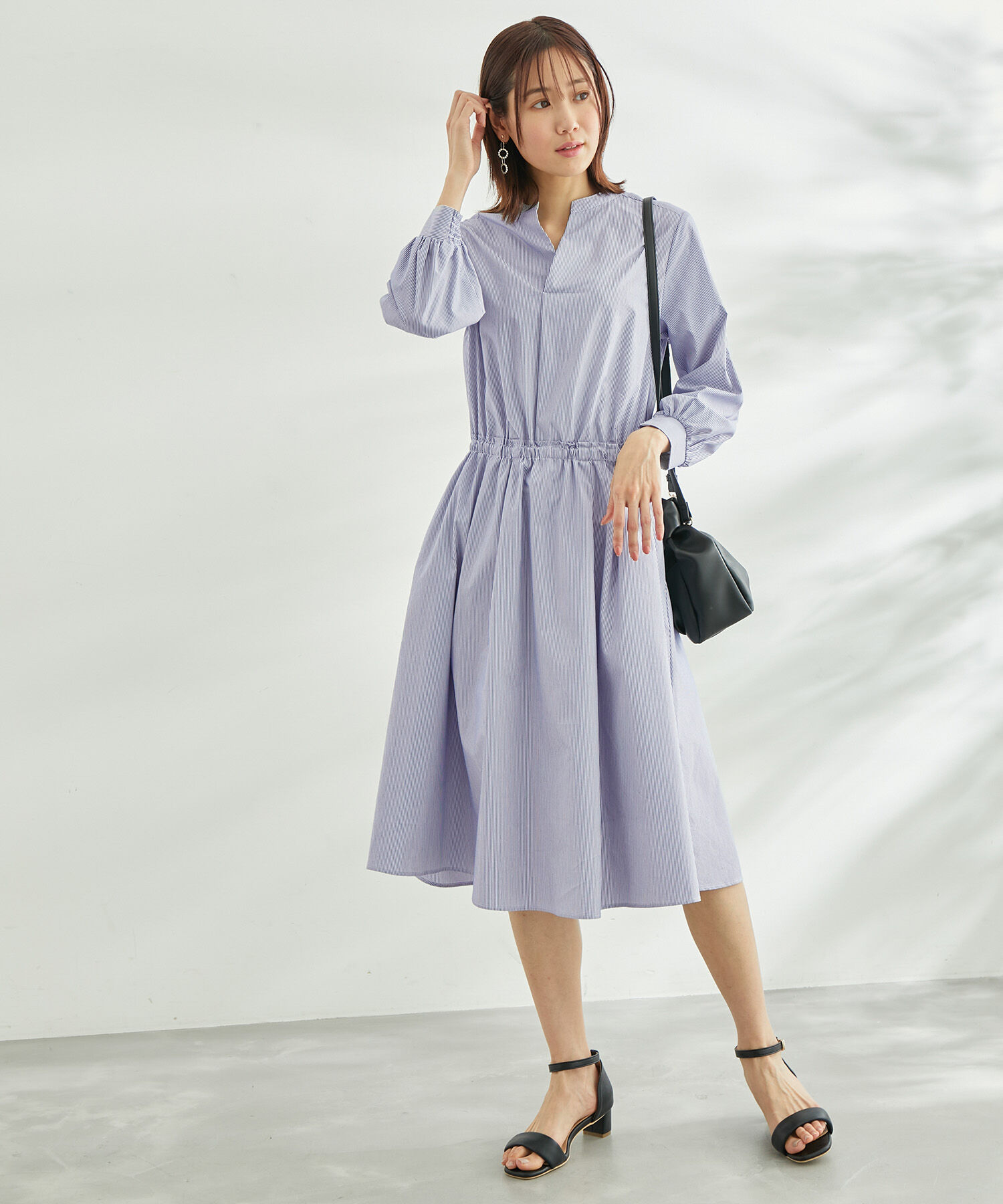 Rope&rsquo;Picnic「着丈が選べる/ストライプワンピース」|ワンピース|