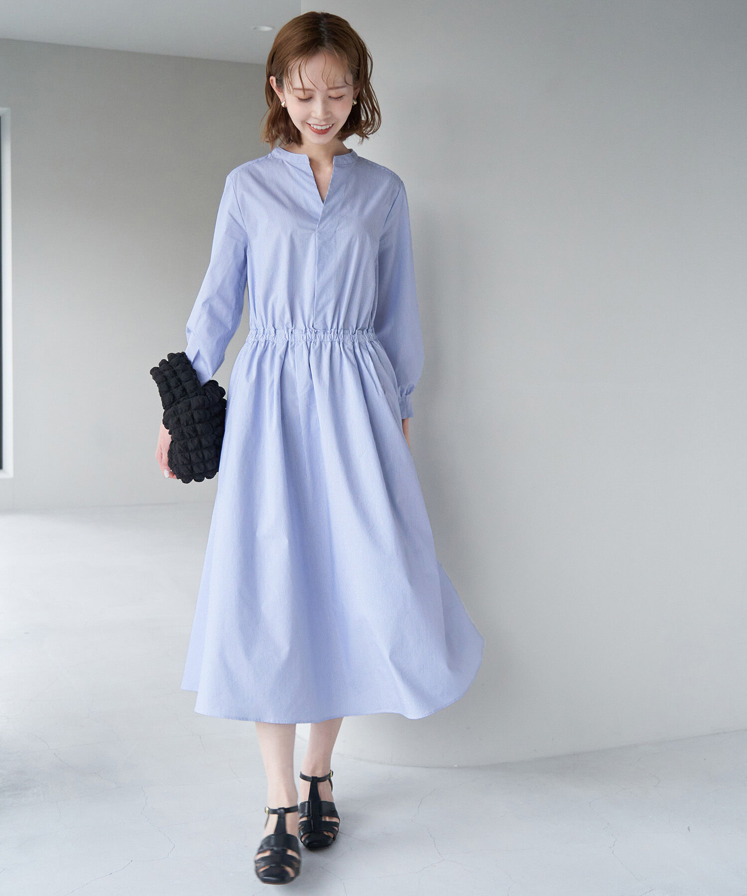 Rope&rsquo;Picnic「着丈が選べる/ストライプワンピース」|ワンピース|