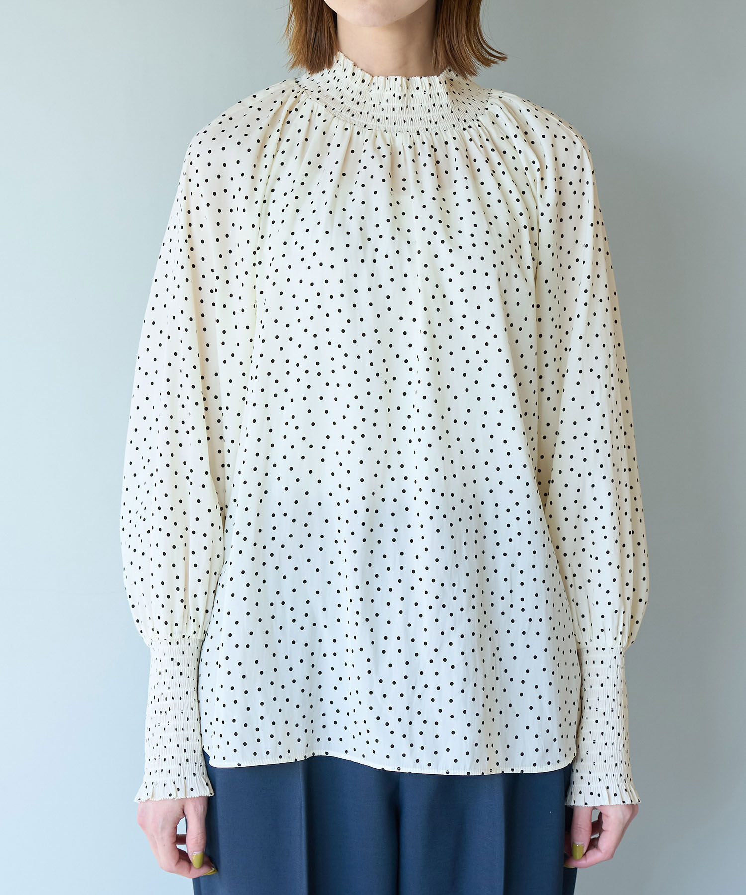 Rope&rsquo;Picnic「シャーリングフリルブラウス」|シャツ・ブラウス|