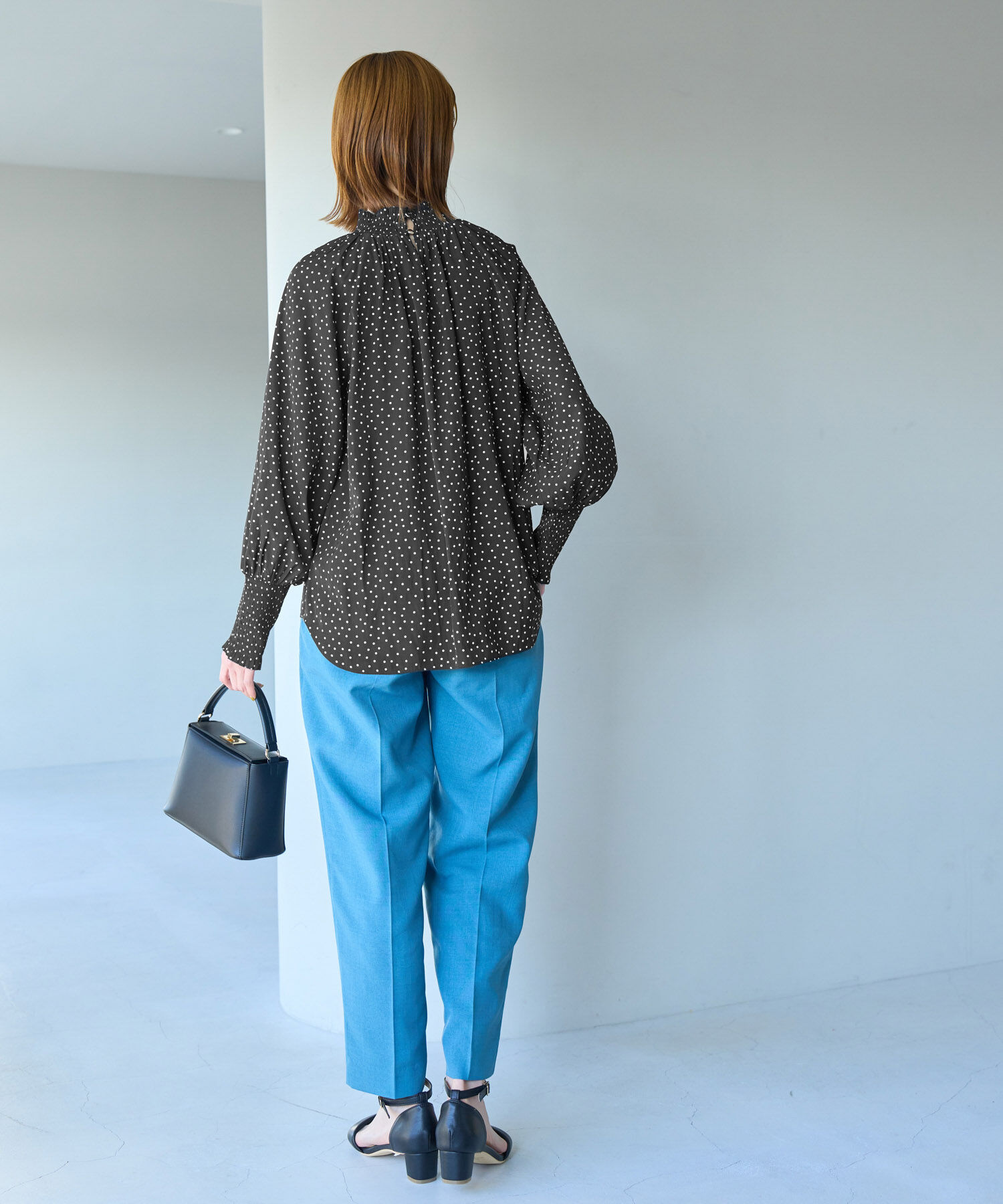 Rope&rsquo;Picnic「シャーリングフリルブラウス」|シャツ・ブラウス|