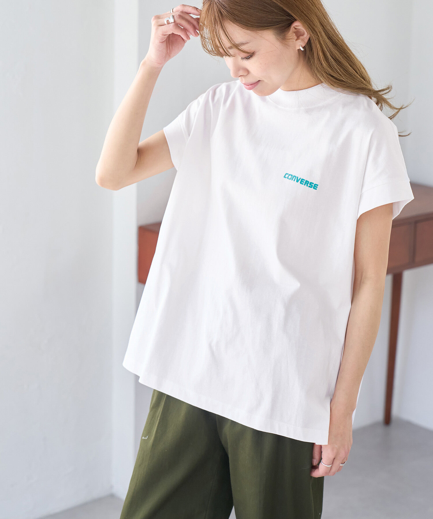 ROPE' PICNIC R「【CONVERSE/コンバース】コーマ天竺BIGフレンチTシャツ」|Tシャツ・カットソー|