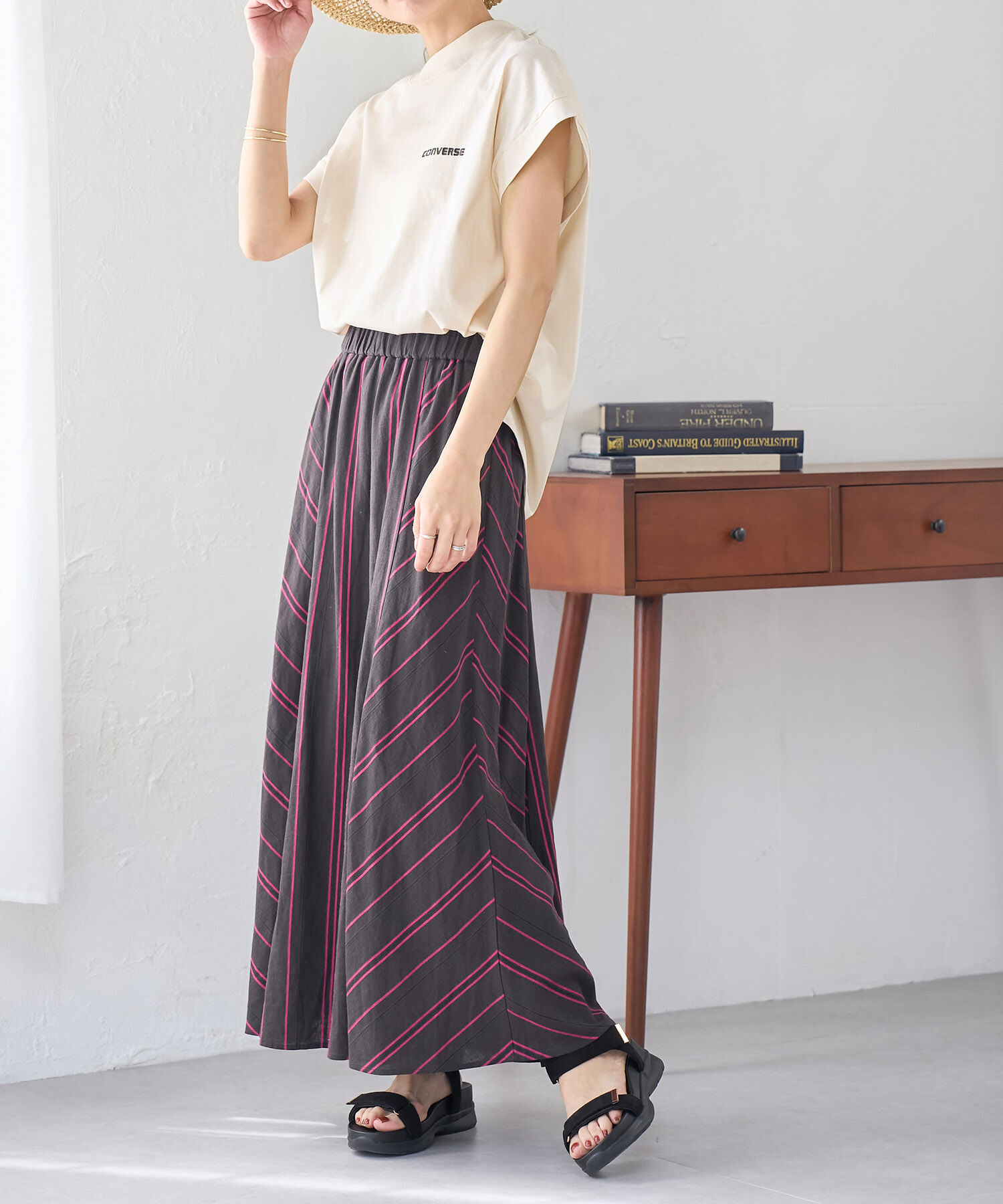 ROPE' PICNIC R「【CONVERSE/コンバース】コーマ天竺BIGフレンチTシャツ」|Tシャツ・カットソー|