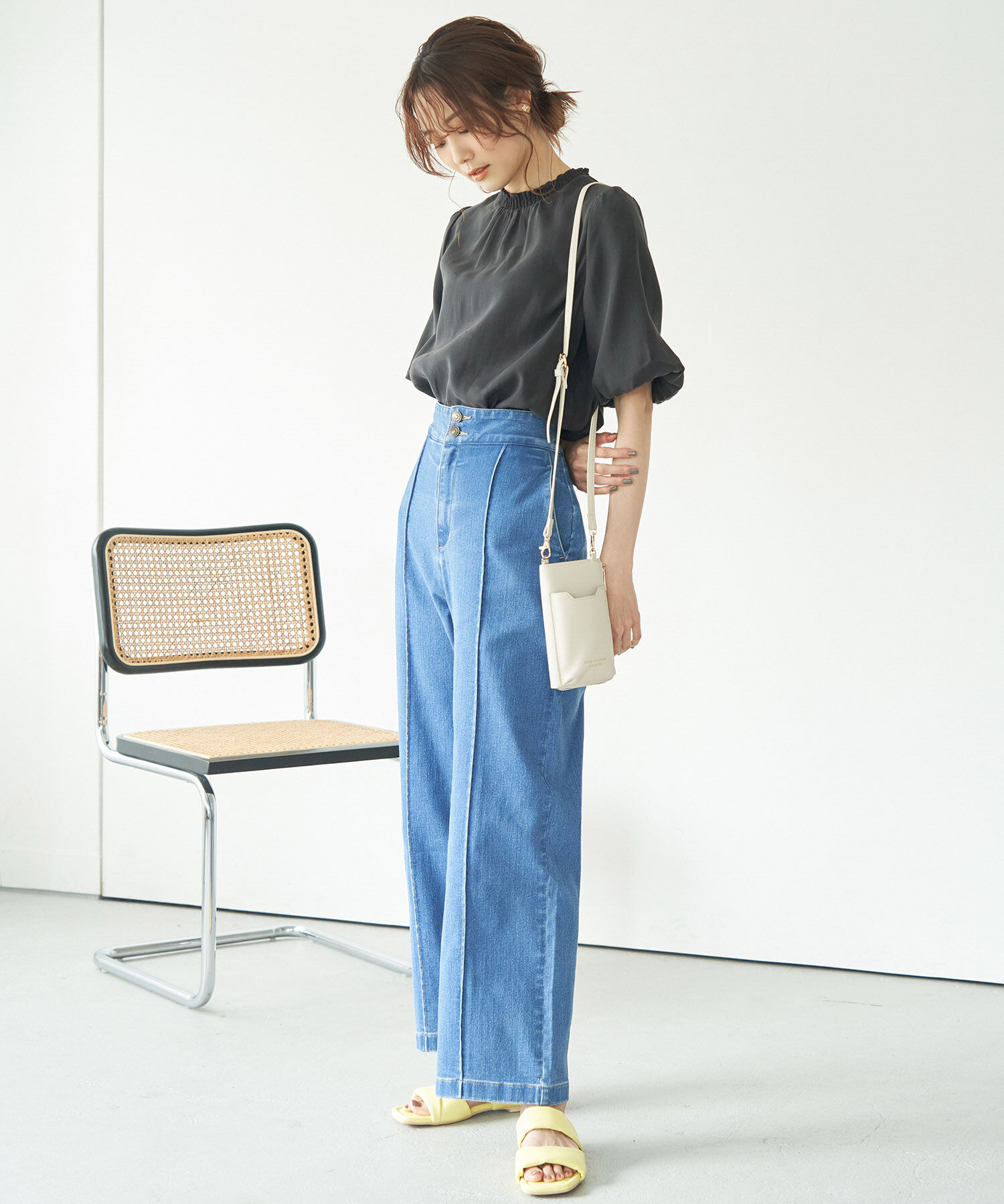 Rope&rsquo;Picnic「シアーシャーリングブラウス」|シャツ・ブラウス|