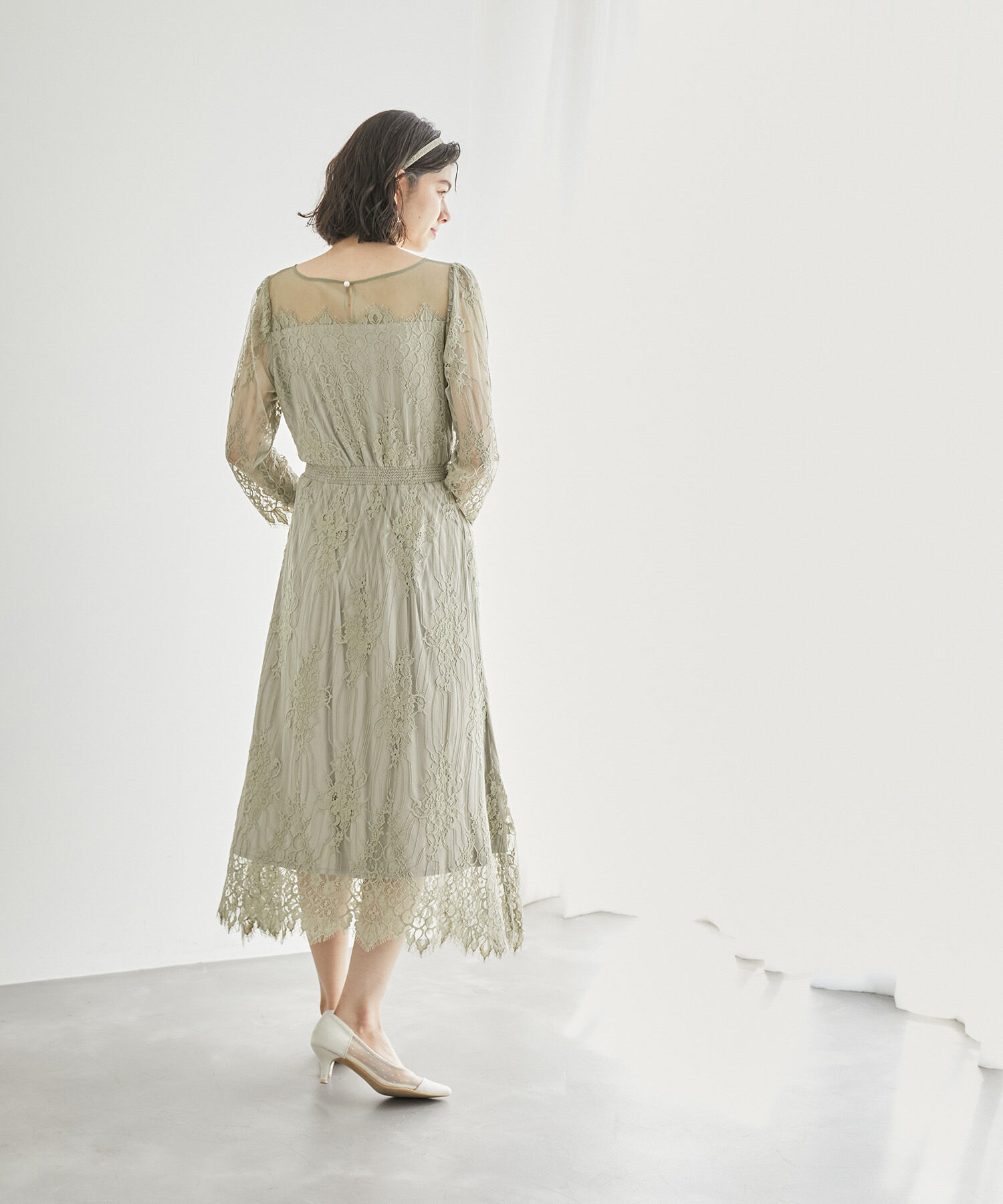 Rope&rsquo;Picnic「【Mon E&rsquo;toile/モンエトワール】【結婚式にも】レースDRESS」|ドレス|