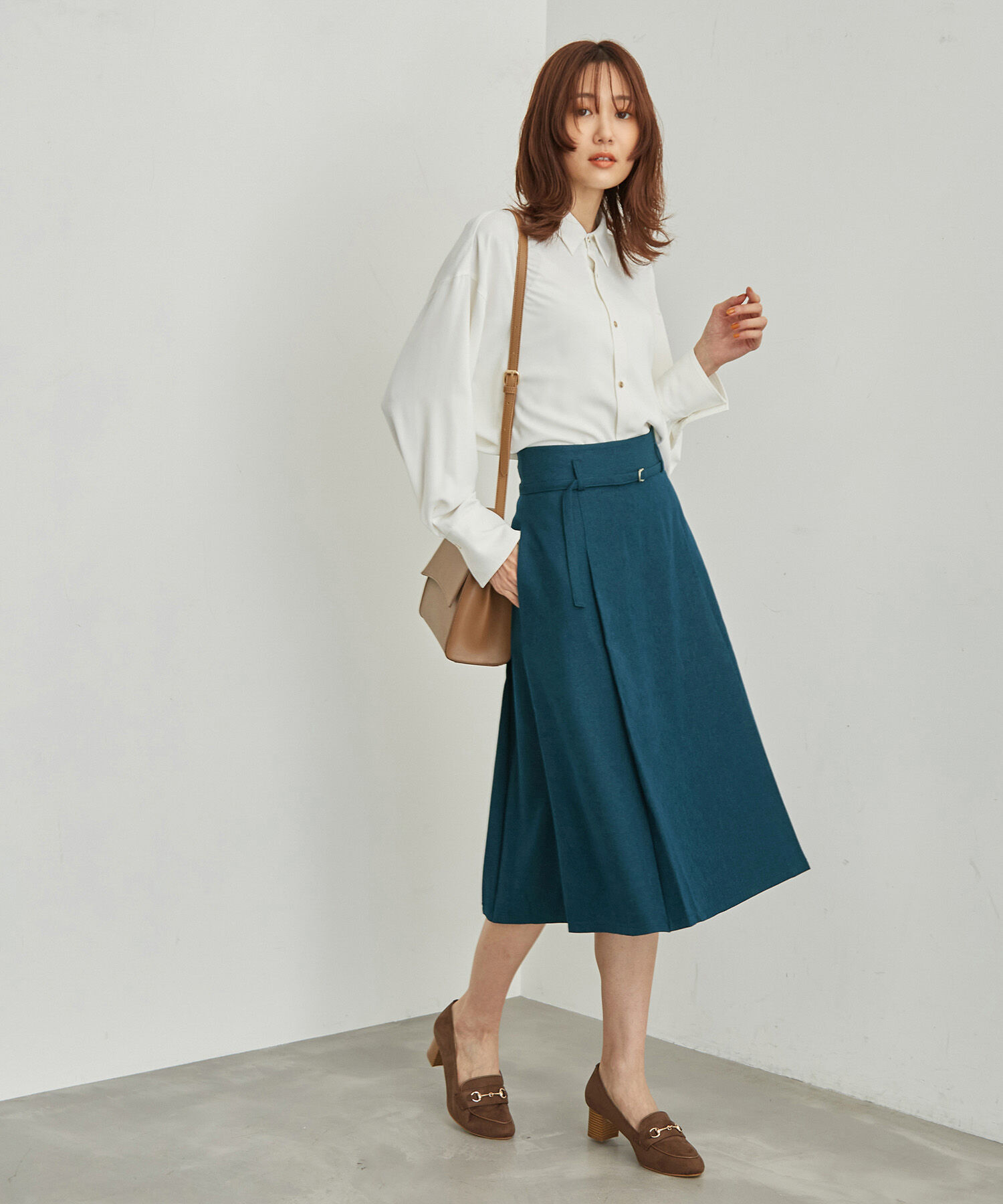 Rope&rsquo;Picnic「ラナテック/タックフレアスカート」|スカート|