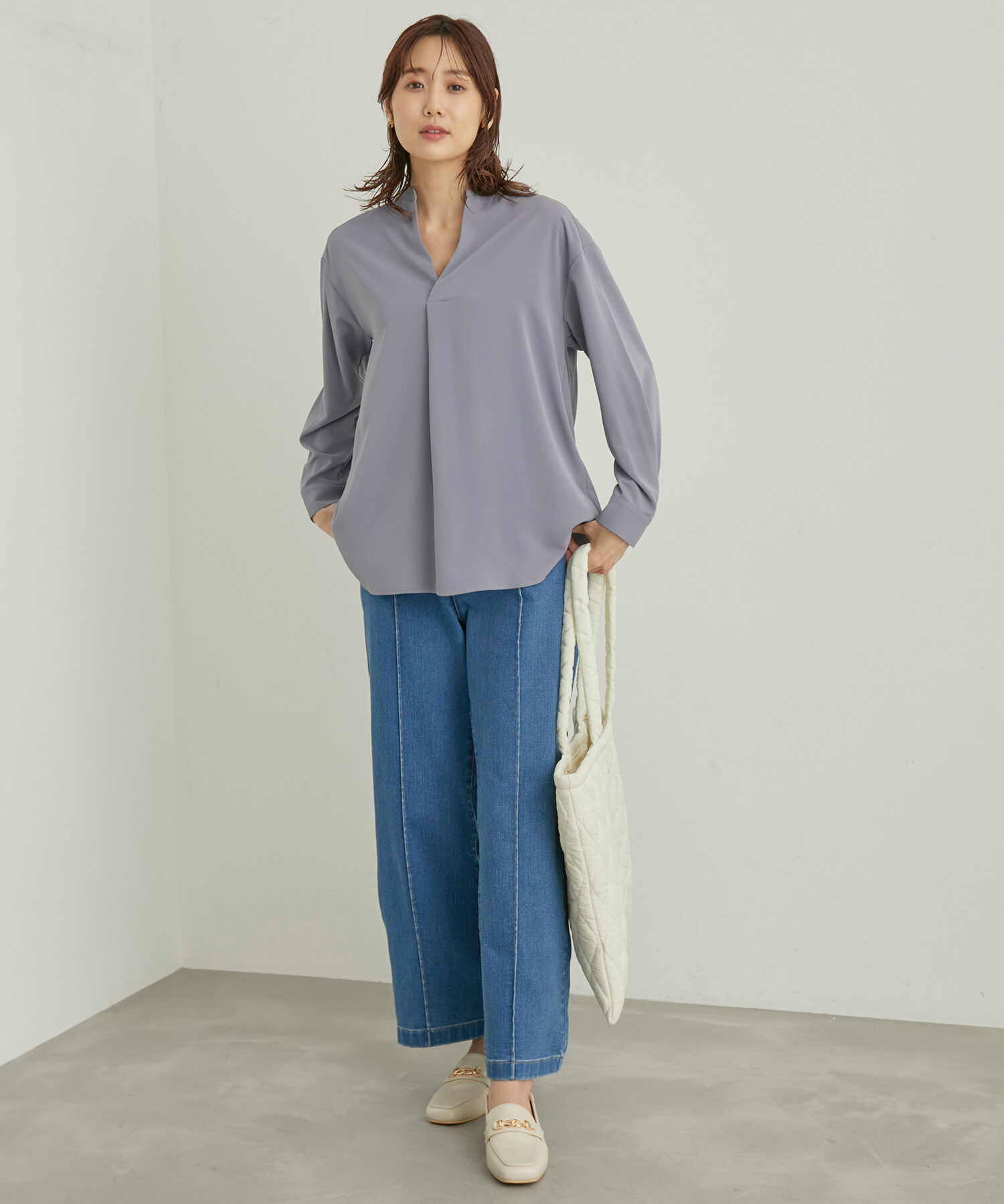 Rope&rsquo;Picnic「ENERGYシリーズ/スキッパーブラウス」|シャツ・ブラウス|