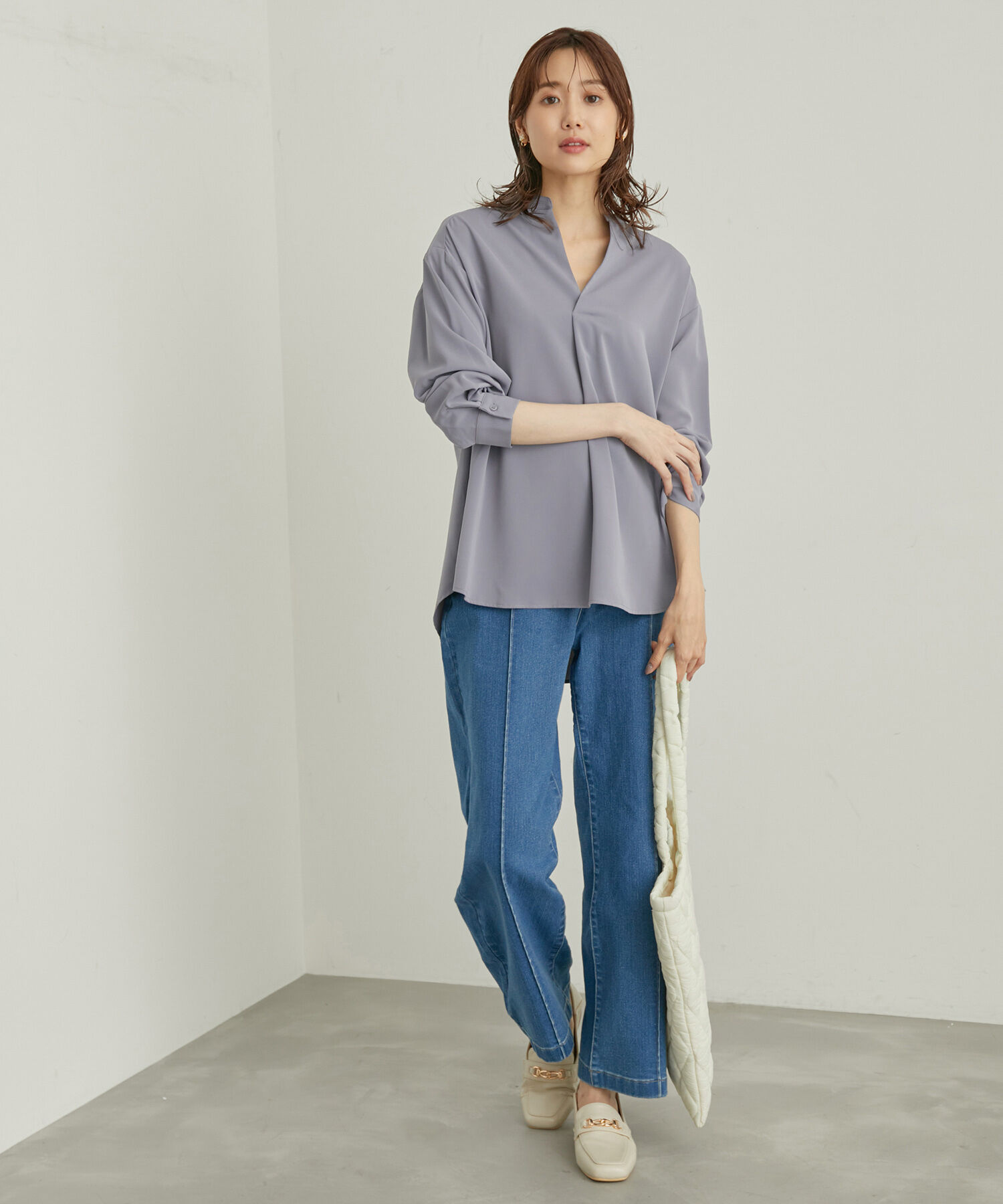 Rope&rsquo;Picnic「ENERGYシリーズ/スキッパーブラウス」|シャツ・ブラウス|