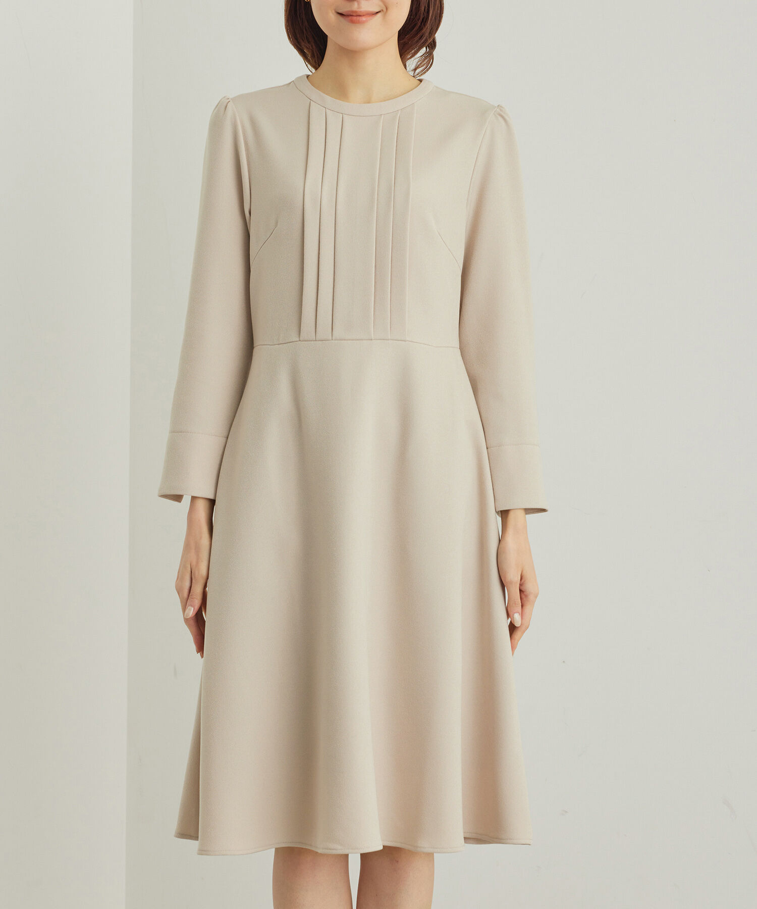 Rope&rsquo;Picnic「【WEB限定】ラナテック/フィット＆フレアワンピース」|ワンピース|