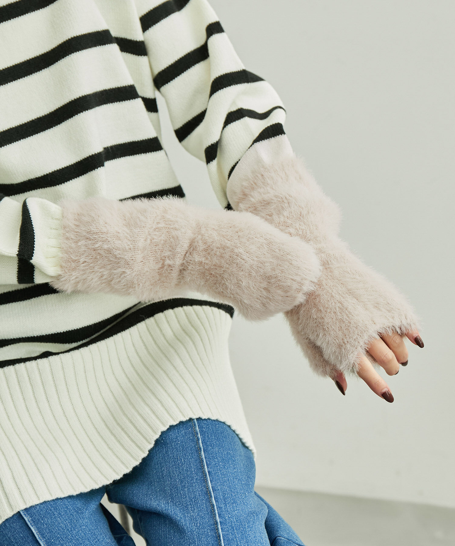 ROPE PICNIC PASSAGE「シャギーフィンガーレスグローブ」|手袋|キナリ(16)