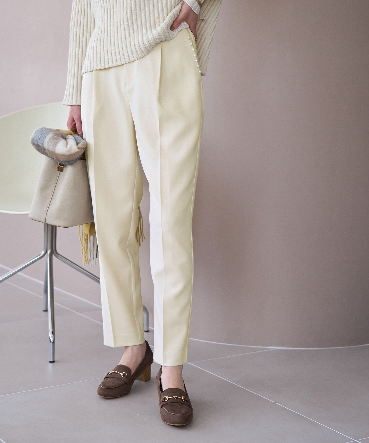 Rope&rsquo;Picnic「パールディティールパンツ/セットアップ対応」|その他|