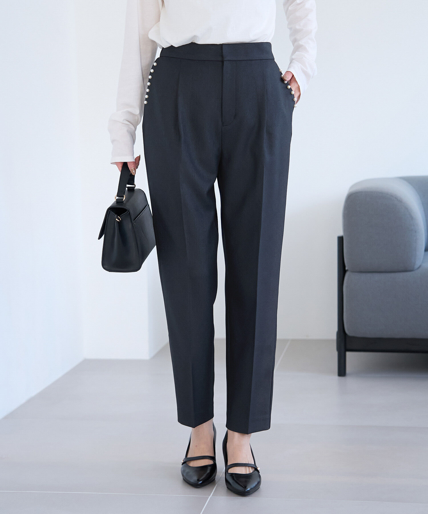 Rope&rsquo;Picnic「パールディティールパンツ/セットアップ対応」|その他|