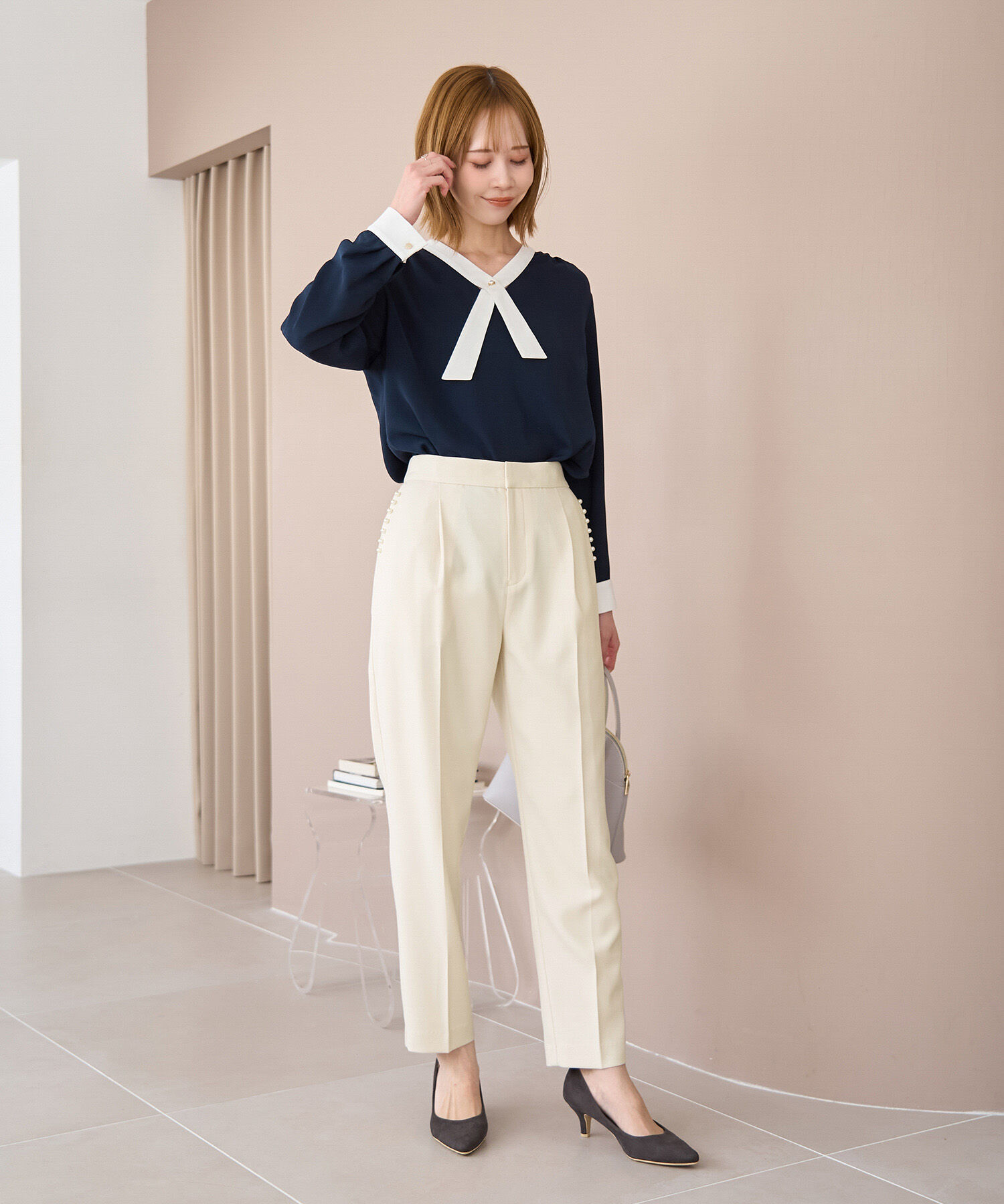 Rope&rsquo;Picnic「パールディティールパンツ/セットアップ対応」|その他|