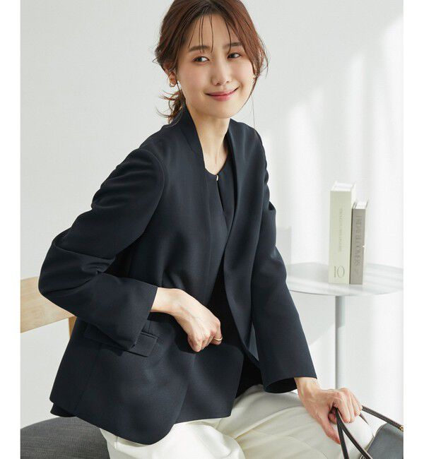 Rope&rsquo;Picnic「【一部店舗限定34-42サイズ】360&deg;ウルトラストレッチ/ノーラペルジャケット」|テーラードジャケット|