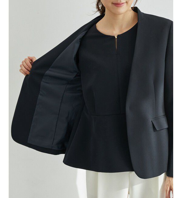 Rope&rsquo;Picnic「【一部店舗限定34-42サイズ】360&deg;ウルトラストレッチ/ノーラペルジャケット」|テーラードジャケット|