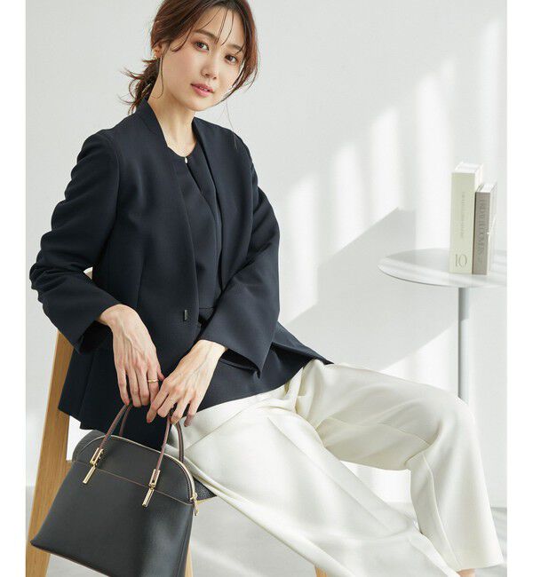 Rope&rsquo;Picnic「【一部店舗限定34-42サイズ】360&deg;ウルトラストレッチ/ノーラペルジャケット」|テーラードジャケット|コンメイン