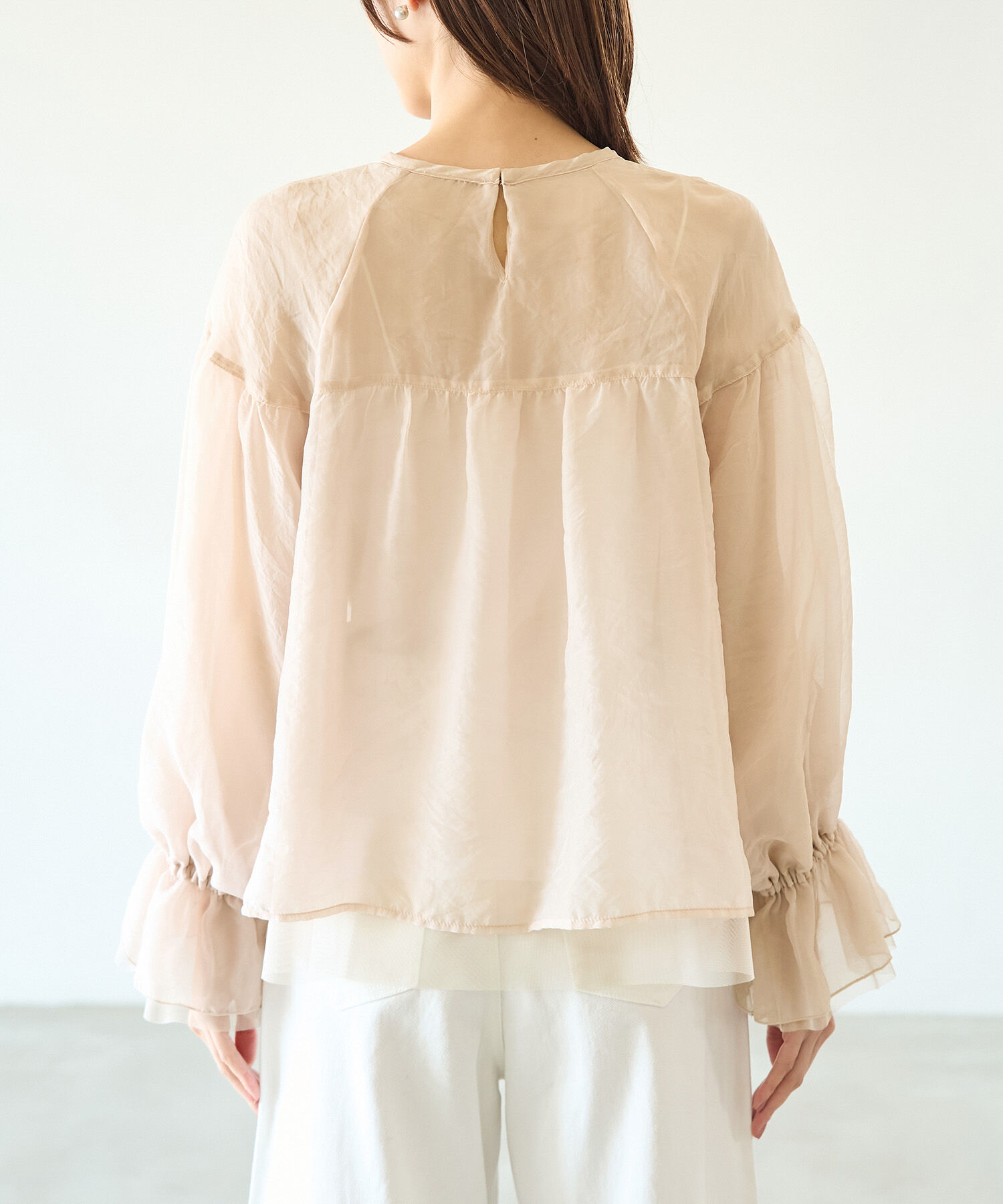 Rope&rsquo;Picnic「【emur/エミュール】シアーチュールレイヤードブラウス」|シャツ・ブラウス|