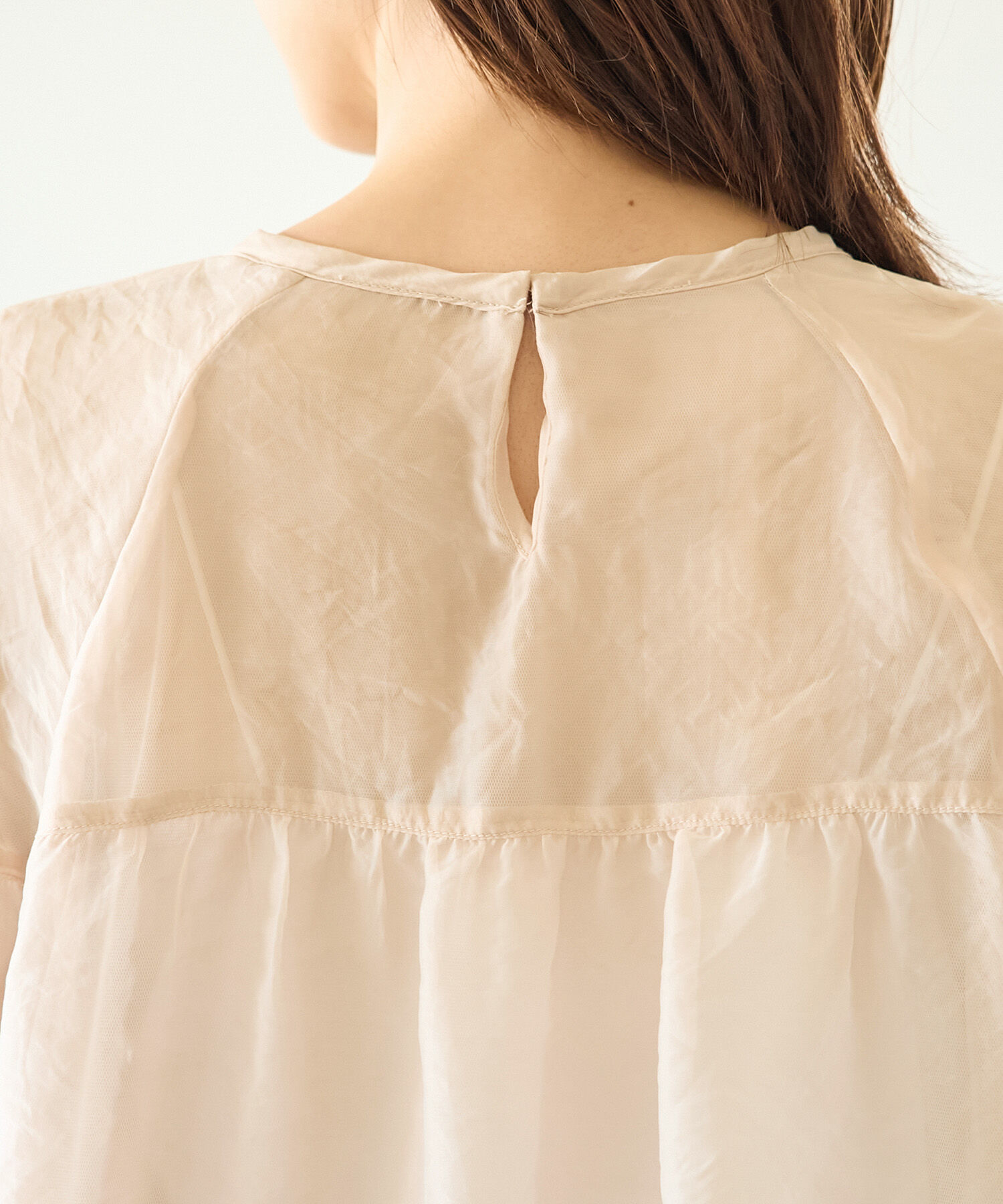 Rope&rsquo;Picnic「【emur/エミュール】シアーチュールレイヤードブラウス」|シャツ・ブラウス|