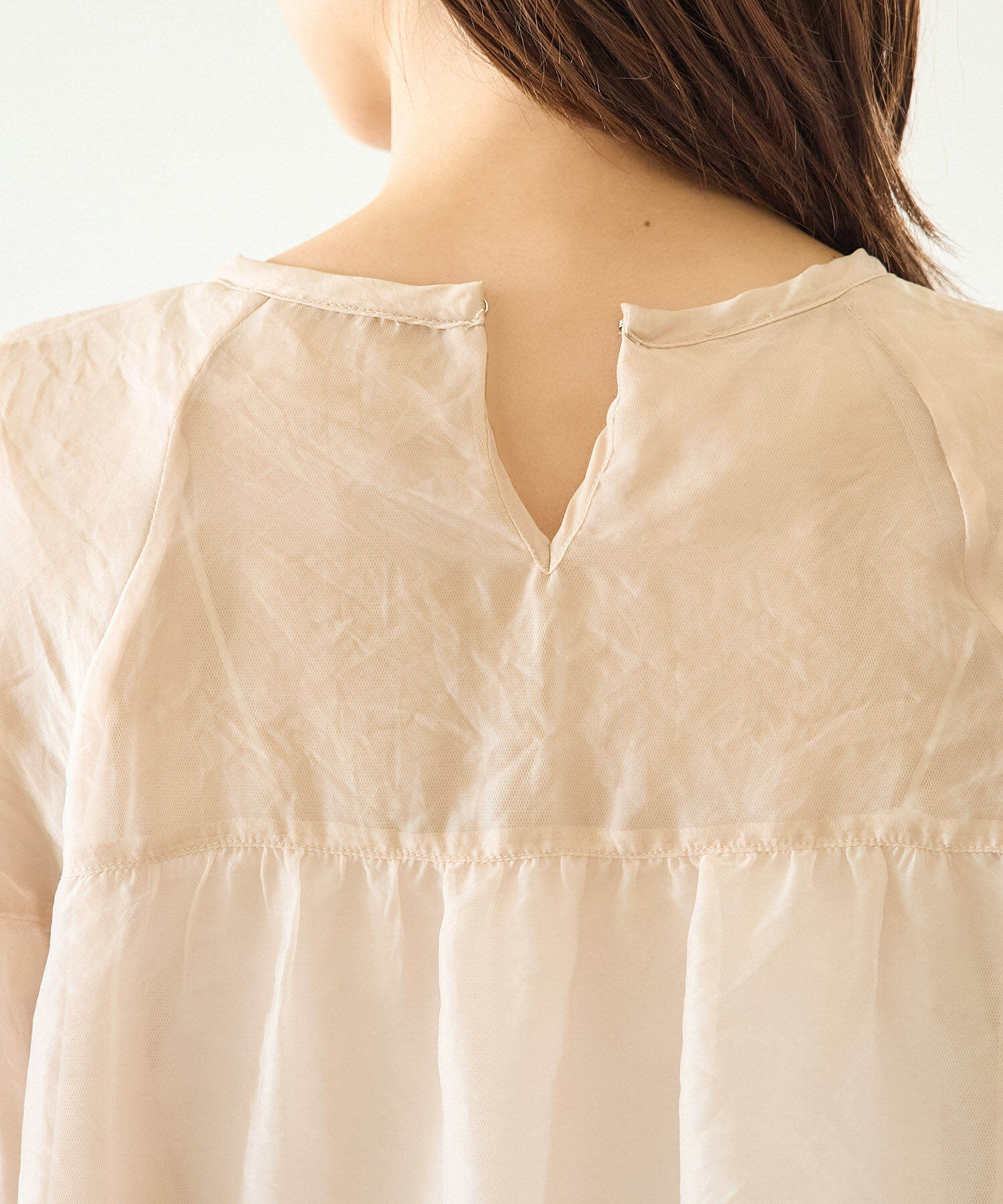 Rope&rsquo;Picnic「【emur/エミュール】シアーチュールレイヤードブラウス」|シャツ・ブラウス|