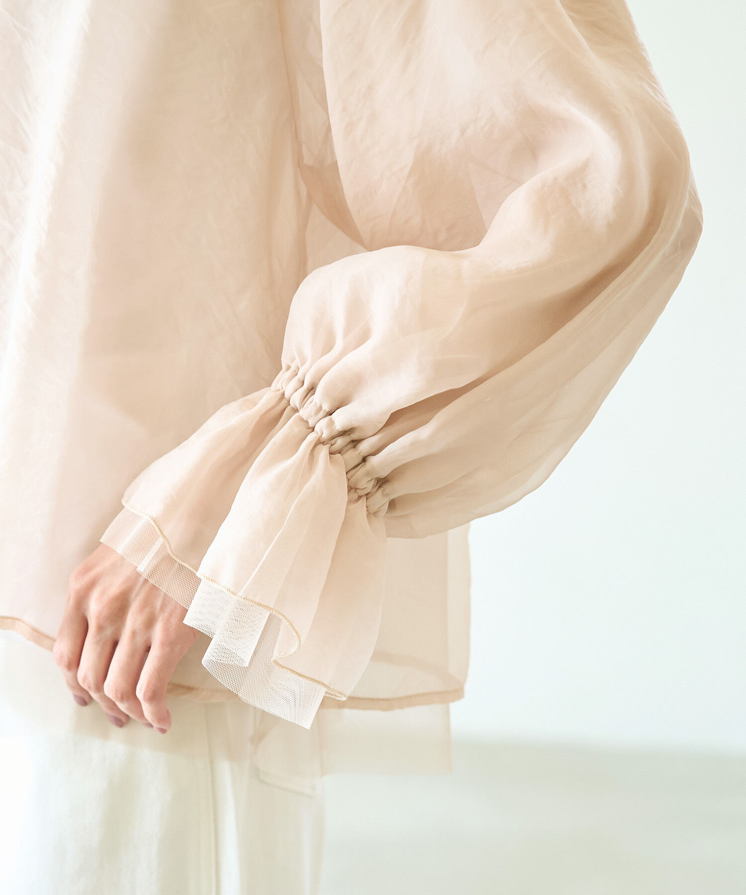 Rope&rsquo;Picnic「【emur/エミュール】シアーチュールレイヤードブラウス」|シャツ・ブラウス|