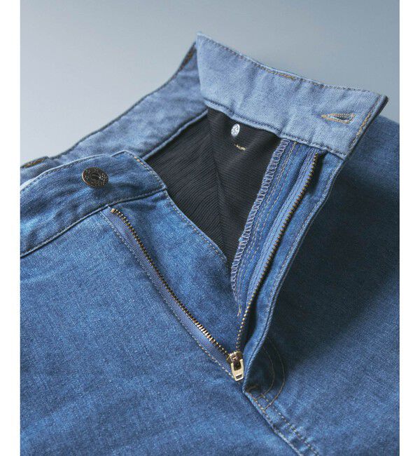 Rope&rsquo;Picnic「【ウエスト革命デニム】ウエストシェイプデニムストレートパンツ」|デニム|