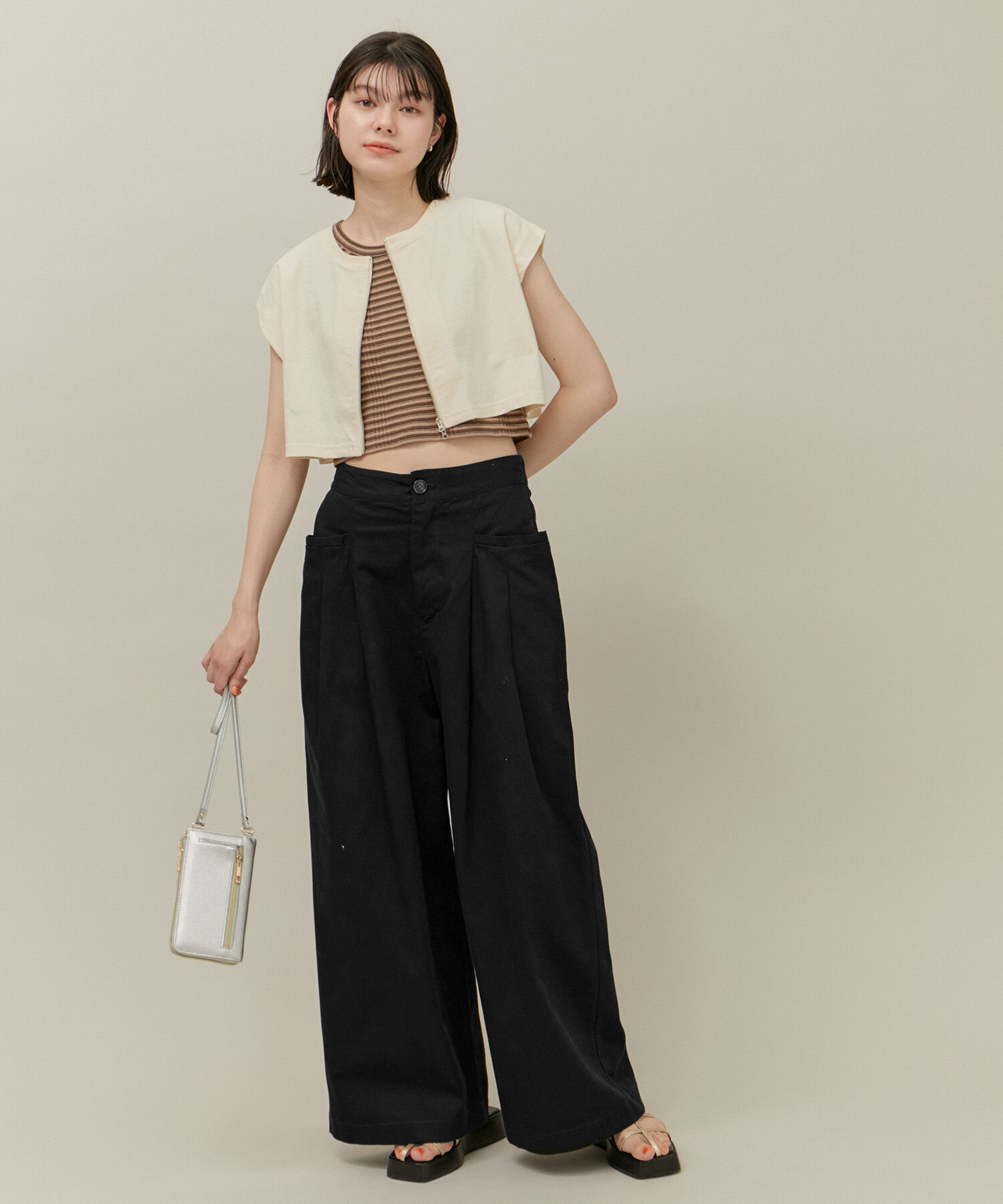 ROPE' PICNIC R「デザインポケットワイドパンツ」|その他|