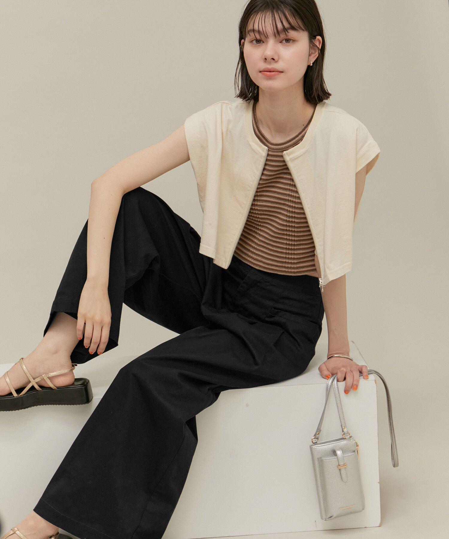 ROPE' PICNIC R「デザインポケットワイドパンツ」|その他|