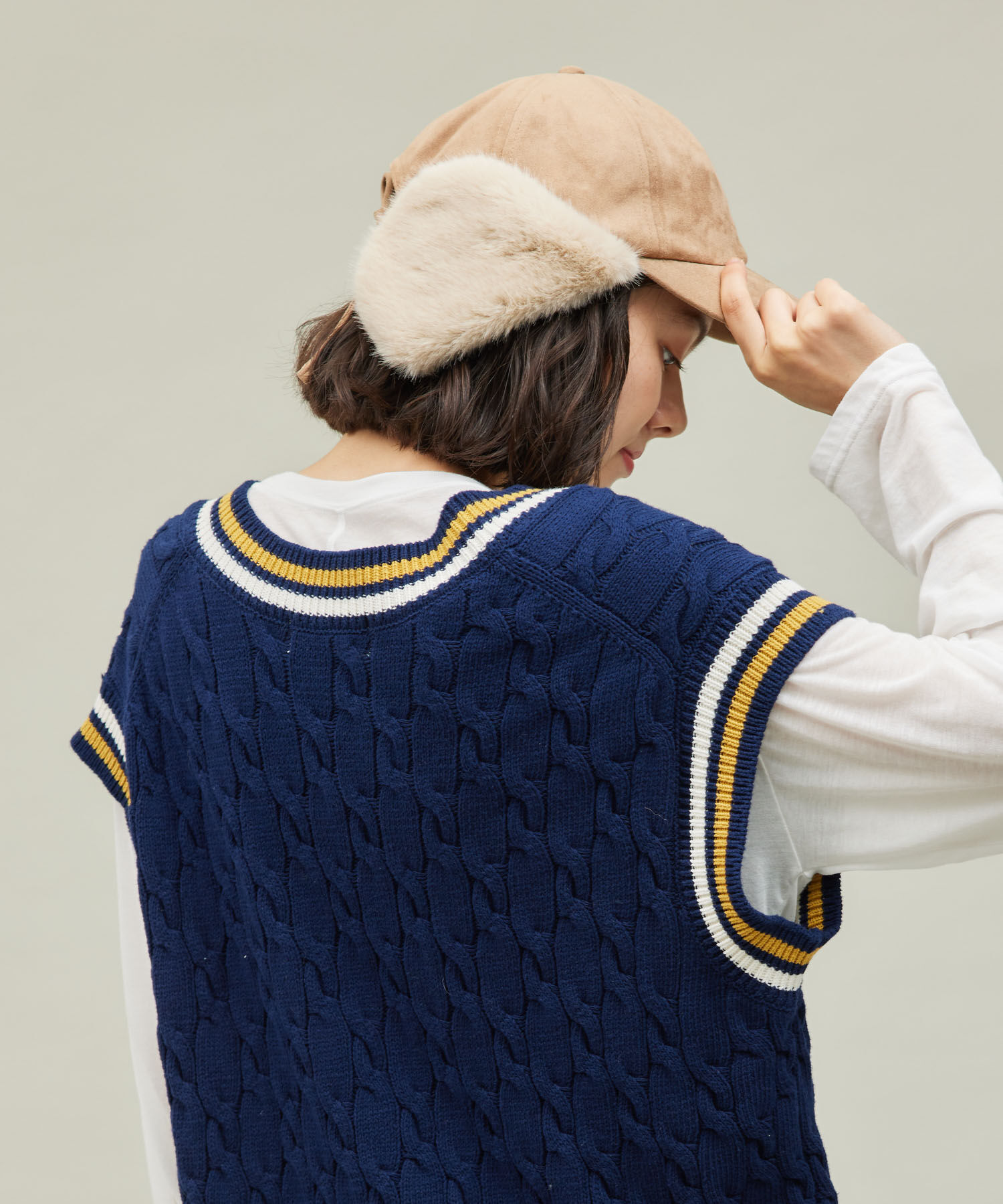 ROPE PICNIC PASSAGE「2WAY/フェイクスエードフライトキャップ」|キャップ・キャスケット|