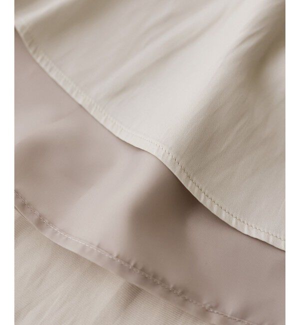 Rope&rsquo;Picnic「切り替えギャザーフレアスカート」|スカート|